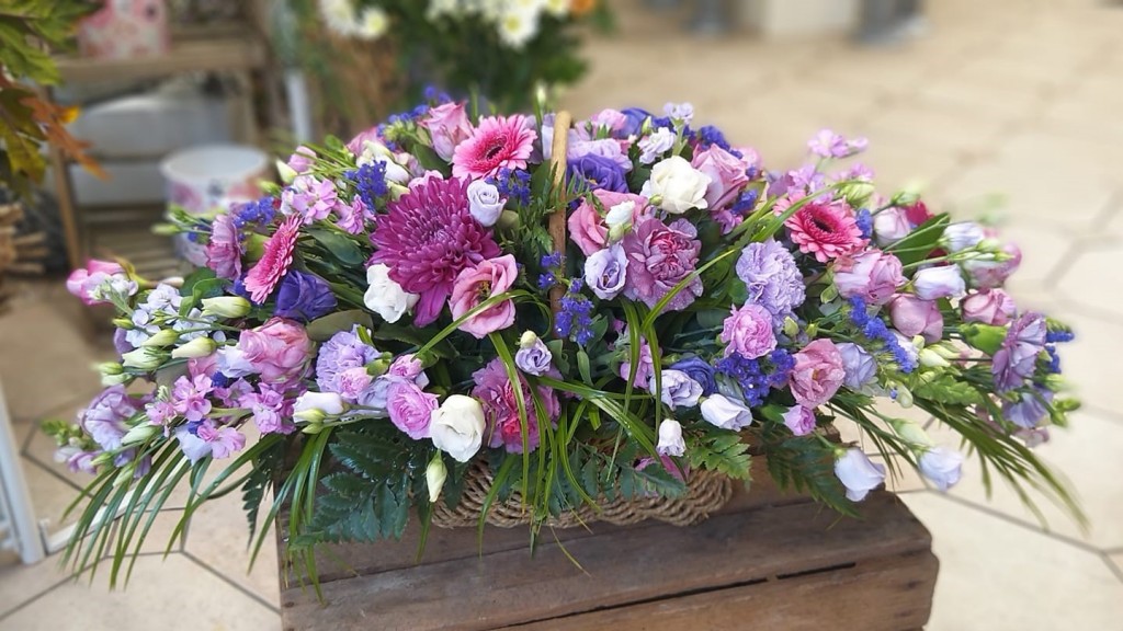 Basket Arrangements Flowers By Sian Swansea